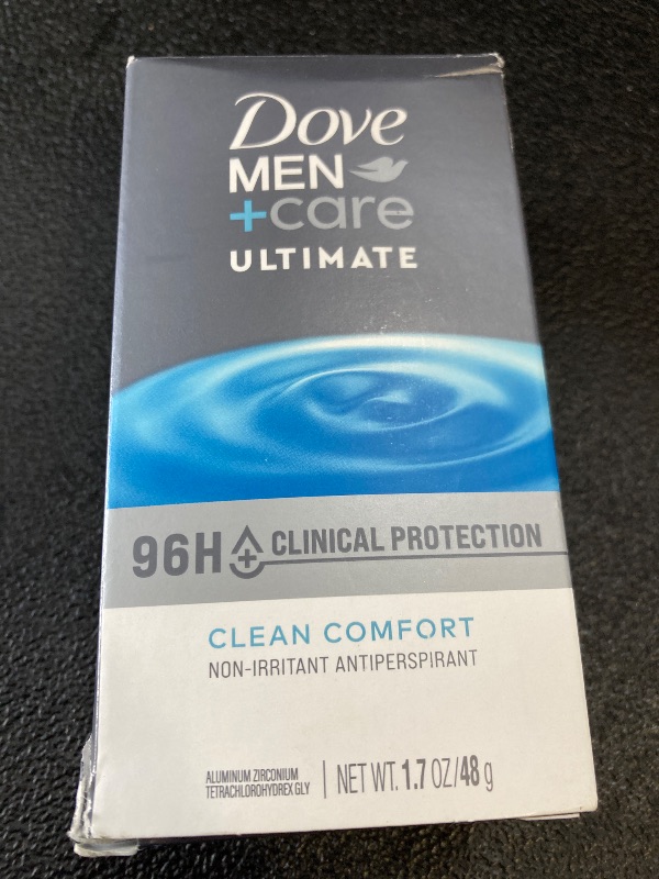 Photo 1 of DOVE MEN + CARE Clinical Protection Antiperspirant Clean Comfort Stick for Men 96-Hour Sweat and Odor Protection Clinical Strength Antiperspirant with 1/4 Moisturizing Cream 1.7 oz