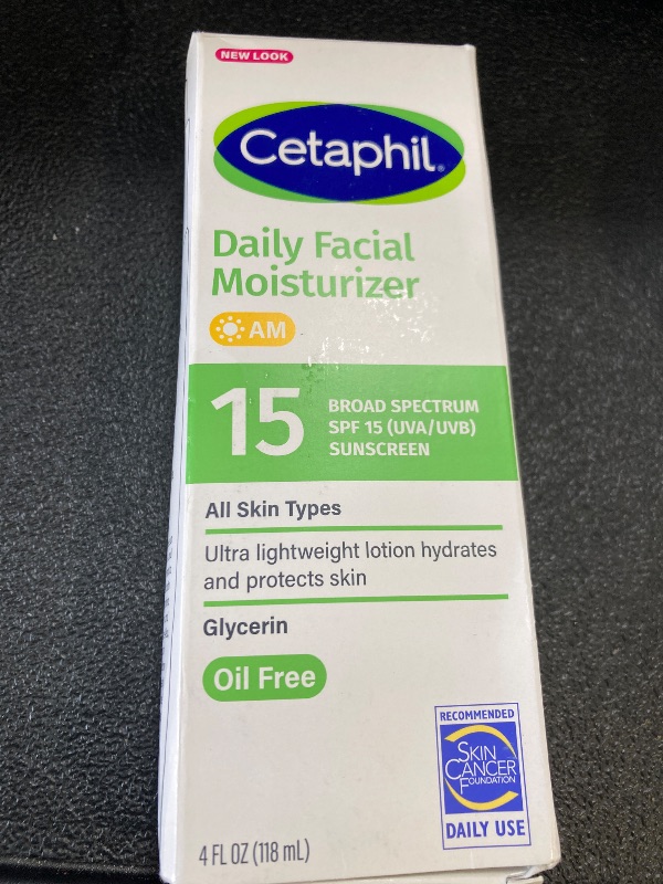 Photo 1 of Cetaphil Daily Facial Moisturizer, SPF 15, Fragrance Free, 4 Oz