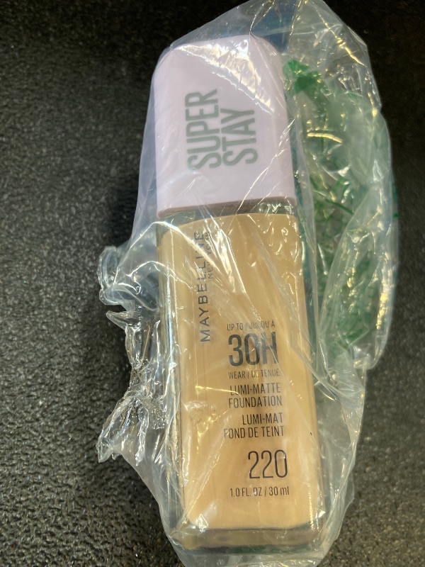 Photo 1 of Maybelline Super Stay Lumi-Matte Foundation, Lightweight and Buildable Full Coverage Foundation Makeup For Up To 30HR Wear, 220, 1 Count