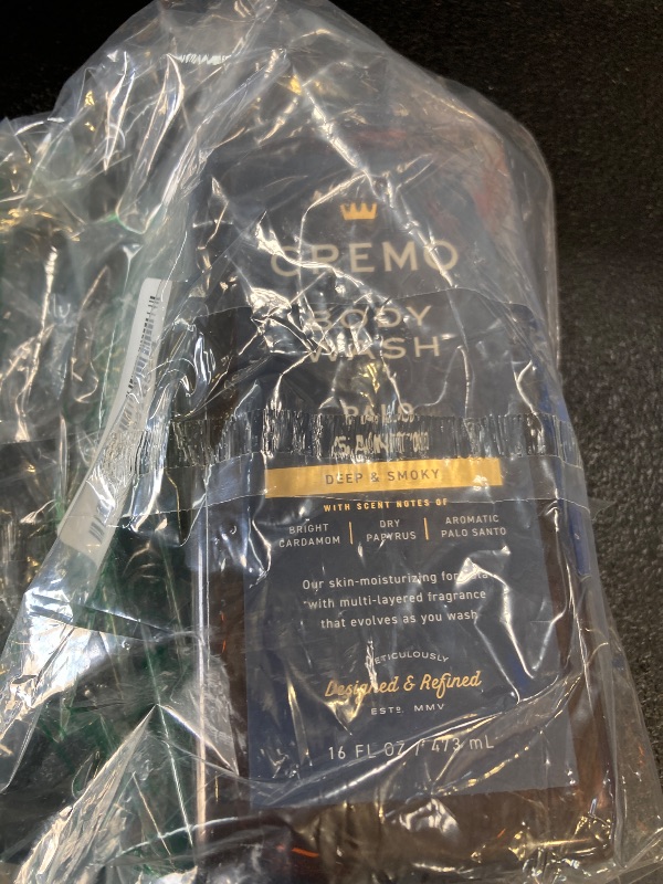 Photo 1 of Cremo Body Wash Men, Notes of Bright Cardamom, Dry Papyrus and Aromatic Palo Santo, 16 Fl Oz