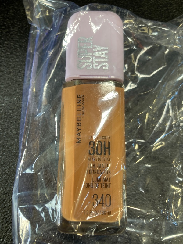 Photo 1 of Maybelline Super Stay Lumi-Matte Foundation, Lightweight and Buildable Full Coverage Foundation Makeup For Up To 30HR Wear, 340, 1 Count