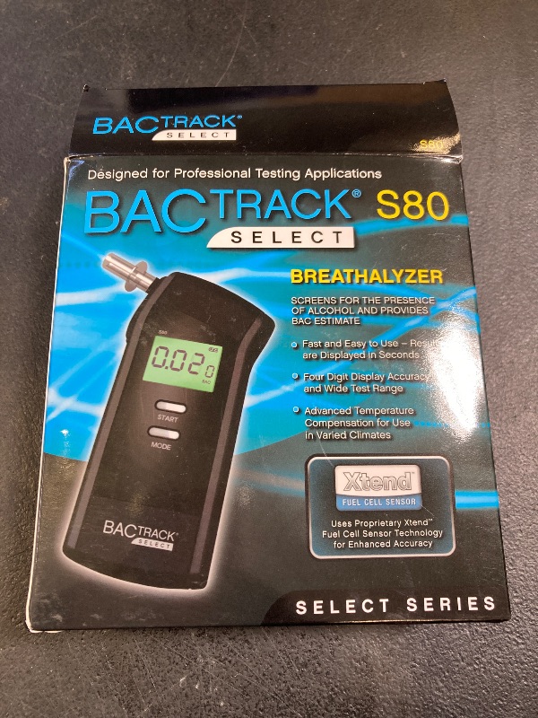 Photo 1 of BACtrack S80 Breathalyzer | Professional-Grade Accuracy | DOT & NHTSA Approved | FDA 510(k) Cleared | Portable Breath Alcohol Tester for Personal & Professional Use