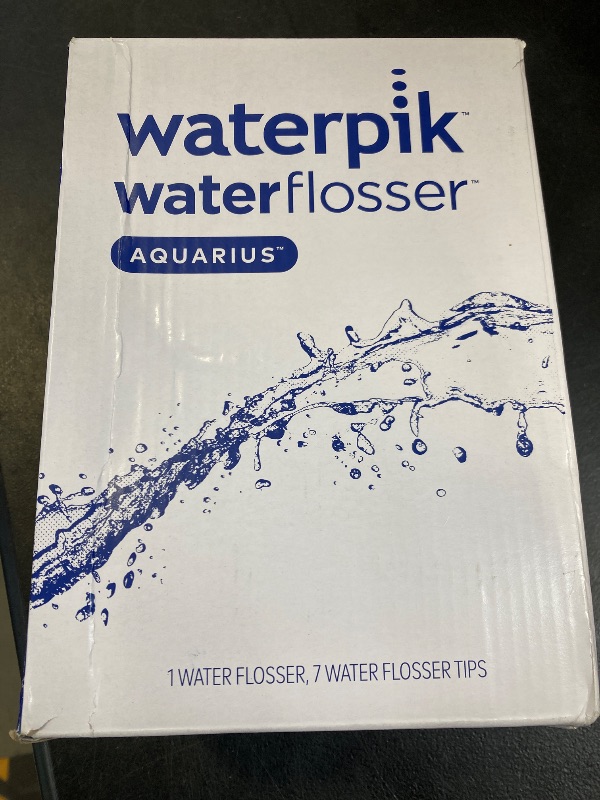 Photo 1 of Waterpik Aquarius Water Flosser For Teeth Cleaning, Gums, Braces, Dental Care, Electric Power With 10 Settings, 7 Tips For Multiple Users And Needs, ADA Accepted, White WP-660, Packaging May Vary