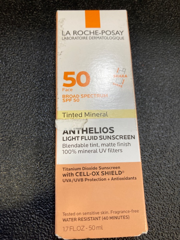 Photo 1 of La Roche-Posay Anthelios Tinted Sunscreen SPF 40+, Broad Spectrum SPF + Antioxidants, Titanium Dioxide & Zinc Oxide Sunscreen, 4 Flexible Shades With No White Cast, Oil Free & Oxybenzone Free