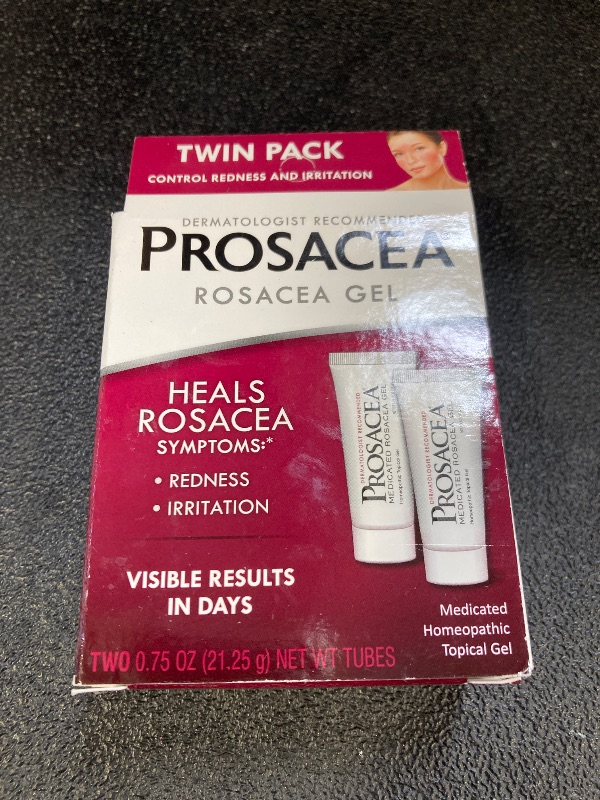 Photo 1 of Prosacea - Medicated Rosacea Treatment for Face - Heals Rosacea Symptoms of Redness, Pimples and Irritation - Fragrance Free - Twin Pack - Two 0.75oz Tubes (1.5oz Total)