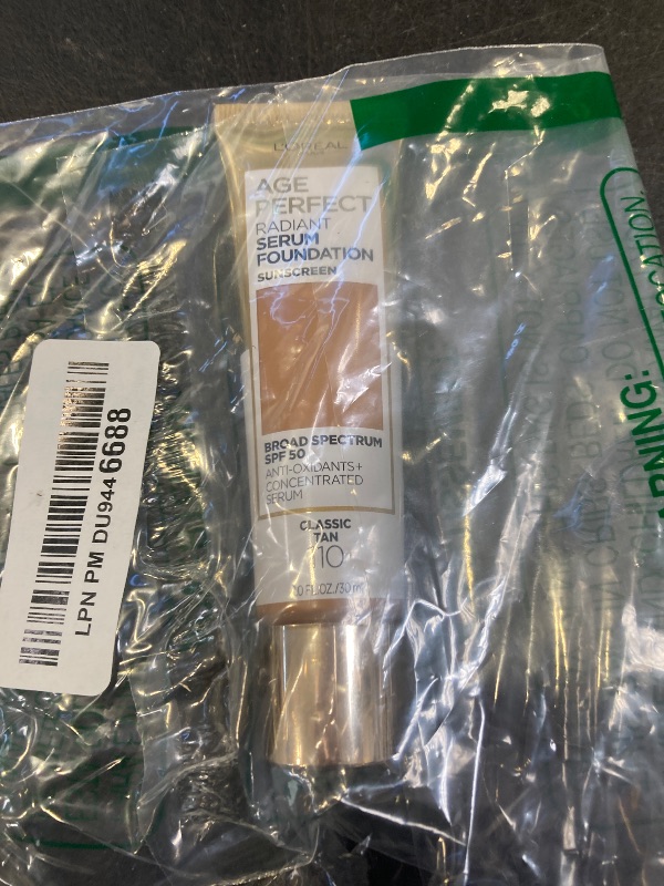 Photo 1 of L'Oreal Paris Age Perfect Radiant Serum Foundation with SPF 50, Classic Tan, 1 Ounce
