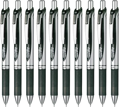 Photo 1 of Pentel BLN74-A EnerGel Ink Ballpoint Pen, 0.4 Black, 10 Pieces