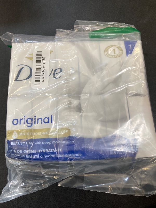 Photo 1 of Dove Beauty Bar Gentle Skin Cleanser Moisturizing for Gentle Soft Skin Care Original Made With 1/4 Moisturizing Cream 3.75 oz, 14 Bars