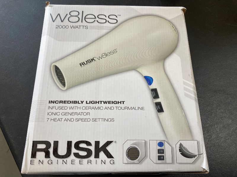 Photo 1 of RUSK Engineering W8less Professional 2000 Watt Dryer, 7 Speed Settings, Lightweight.