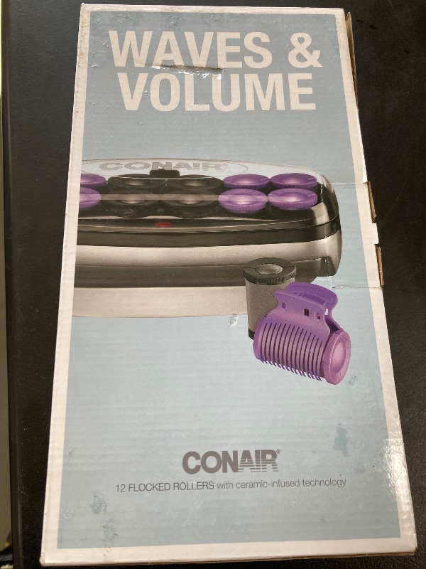 Photo 1 of Conair Hot Rollers Hair Curlers for Long, Medium and All Hair | Heated Rollers with Roller Clips Included | 1 1/2-inch and 1 3/4 inch Rollers | Amazon Exclusive