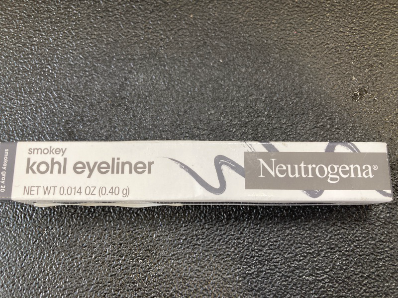 Photo 1 of Neutrogena Smokey Kohl Eyeliner with Antioxidant Vitamin E, Water-Resistant & Smooth-Gliding Eyeliner Makeup, Smokey Gray, 0.014 oz