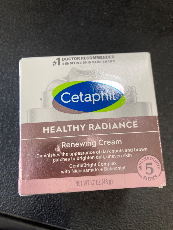 Photo 1 of Cetaphil Face Cream, Healthy Radiance Renewing Cream, Visibly Reduces Look of Dark Spots, Brightening Lotion, Designed for Sensitive Skin, Hypoallergenic, Fragrance Free, 1.7oz