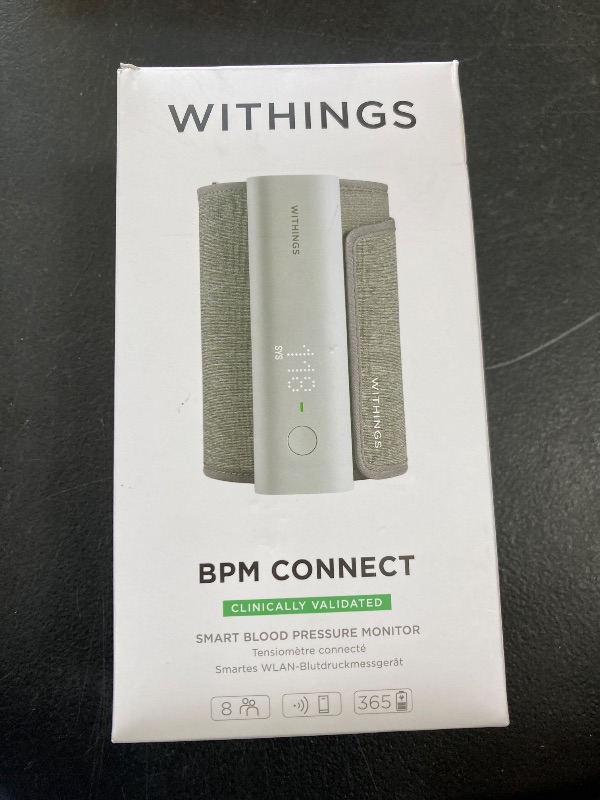Photo 1 of Withings BPM Connect - Digital Blood Pressure Cuff & Heart Rate Monitor - Blood Pressure Machine Arm Cuff, FDA Cleared, FSA/HSA Eligible, IOS & Android
