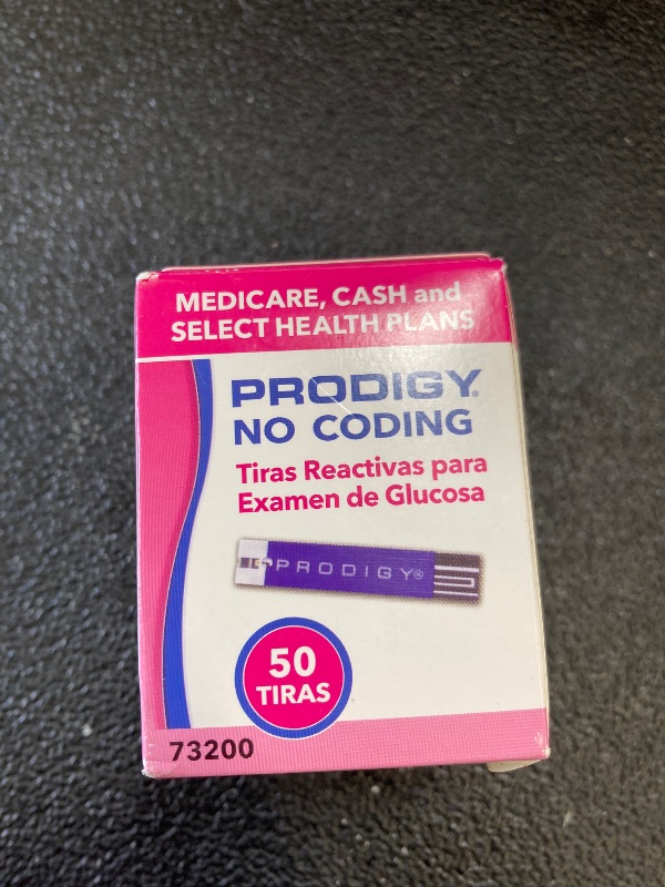 Photo 1 of Prodigy 73200 No Coding Blood Glucose Test Strips, Box of 50 Strips