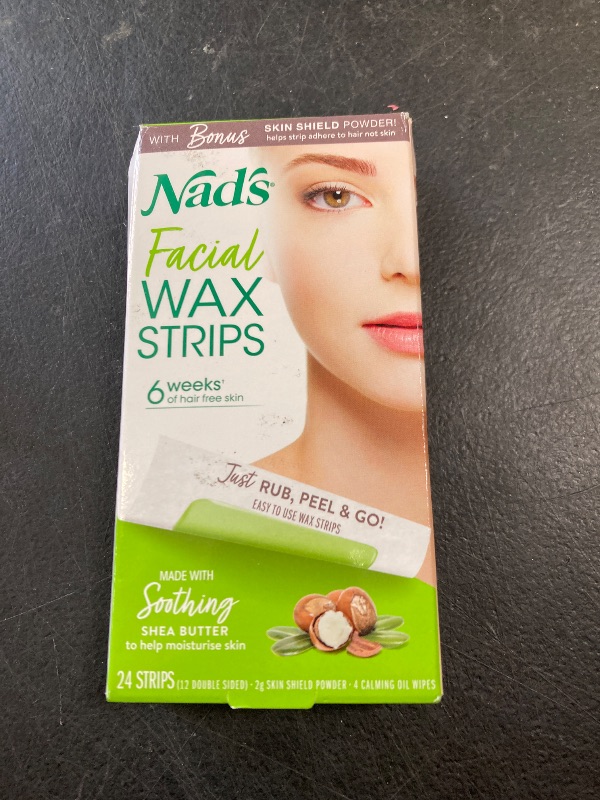 Photo 1 of Nad's Facial Wax Strips, Fragrance free, 48 Count (Pack of 2)