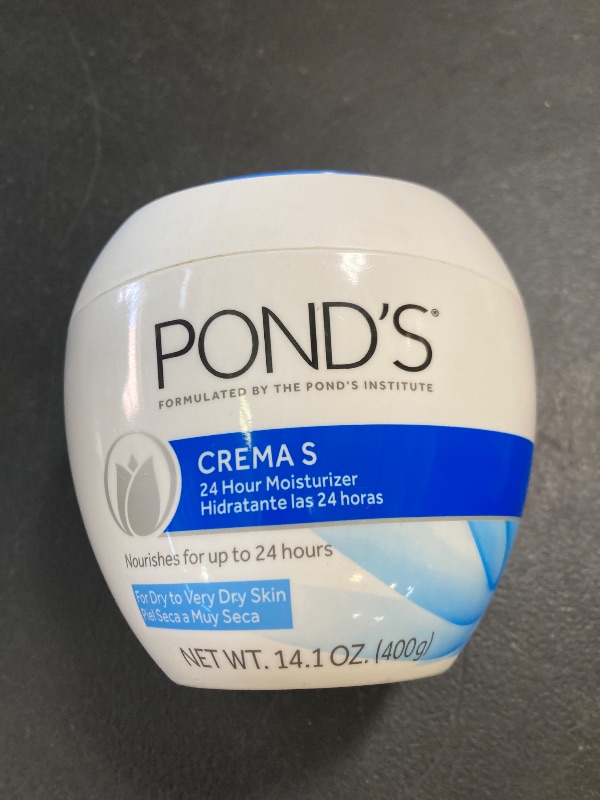 Photo 1 of POND'S Crema S Nourishing Face Moisturizer for Women, Skin Care Facial Moisturizer Cream for Dry to Very Dry Skin, Nourishes for up to 24 hours 14.1 oz