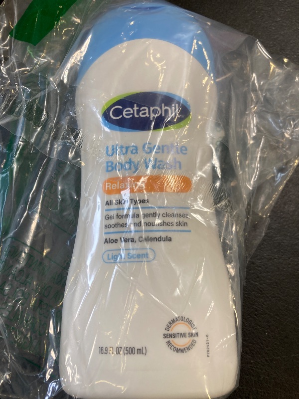 Photo 1 of Cetaphil Ultra Gentle Refreshing Body Wash, For Dry to Normal, Sensitive Skin, 16.9oz, with Aloe Vera, Calendula, Vitamin B5, Hypoallergenic, Fragrance Free, Dermatologist Tested