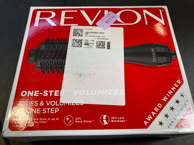 Photo 1 of REVLON One-Step Volumizer Hair Dryer and Styler, for Less Frizz, More Shine, and Reduced Heat Damage for Salon Style Round Brush for Blowout, Black (Amazon Exclusive)