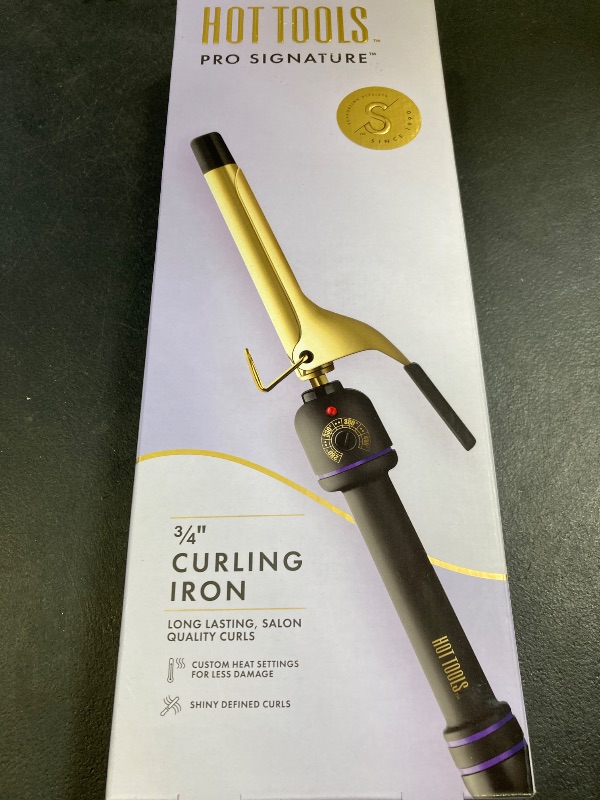 Photo 1 of Hot Tools 3/4" Curling Iron for Beginners | Long-Lasting Results, Defined Curls and Easy to Use with Temperature Control for All Hair Types up to 430?