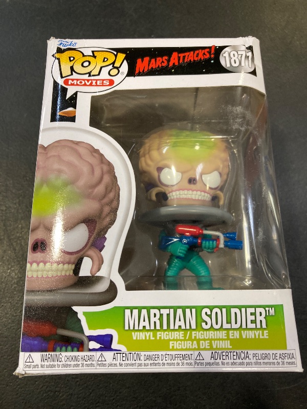 Photo 1 of Funko Pop Movies: Mars Attacks - Martian Alien Soldier - Mars Attacks Film - Collectable Vinyl Figure - Gift Idea - Official Merchandise - Toys for Kids & Adults - Sci-Fi Fans