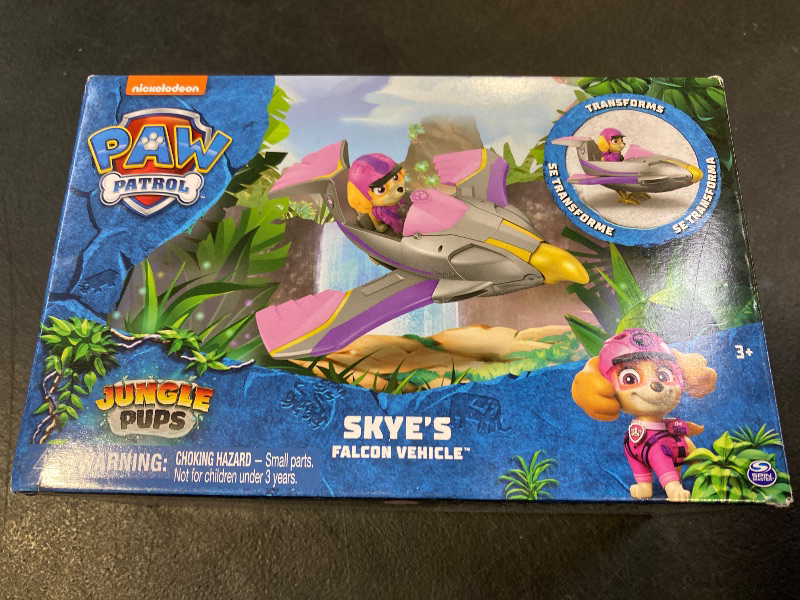 Photo 1 of PAW Patrol Jungle Pups, Skye Falcon Vehicle, Toy Jet with Collectible Action Figure, Kids Toys for Boys & Girls Ages 3 and Up