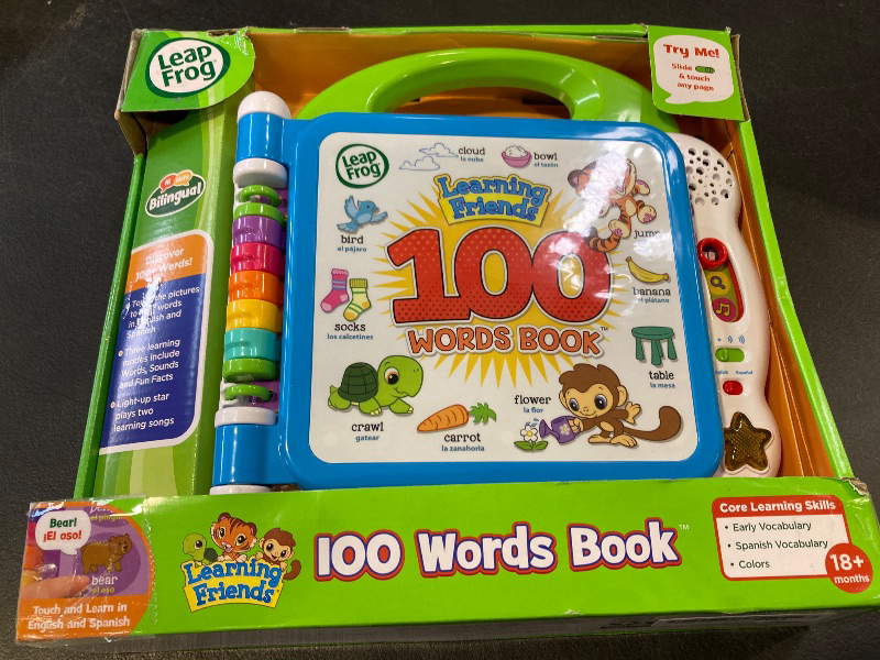 Photo 1 of LeapFrog Learning Friends 100 Words Book, Green