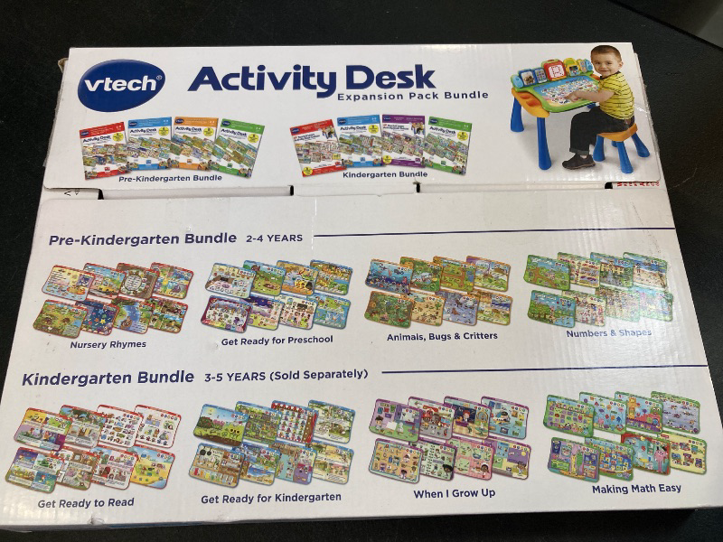 Photo 1 of VTech Activity Desk 4-in-1 Pre-Kindergarten Expansion Pack Bundle for Age 2-4