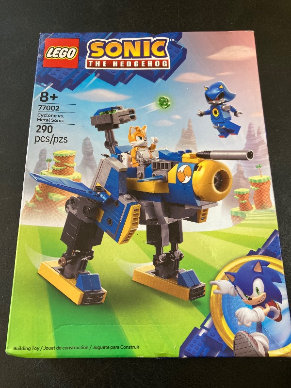 Photo 1 of LEGO Sonic The Hedgehog Cyclone vs. Metal Sonic - Building Toy for Kids, Boys and Girls, Ages 8+ - Mech Suit with Metal Sonic and Tails Minifigures for Pretend Play - Gift Idea for Birthdays - 77002