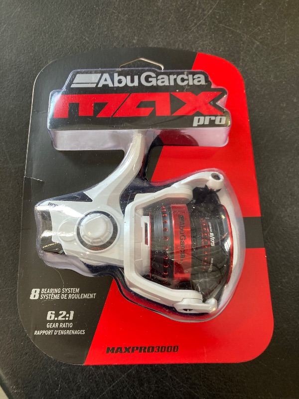 Photo 1 of Abu Garcia Max Pro Size 3000 Spinning Fishing Reel, High-Performance Freshwater Reel, A-Symmetric Carbon Frame and Rotor, Durable & Lightweight Construction, Max Drag of 14lb | 6.4kg