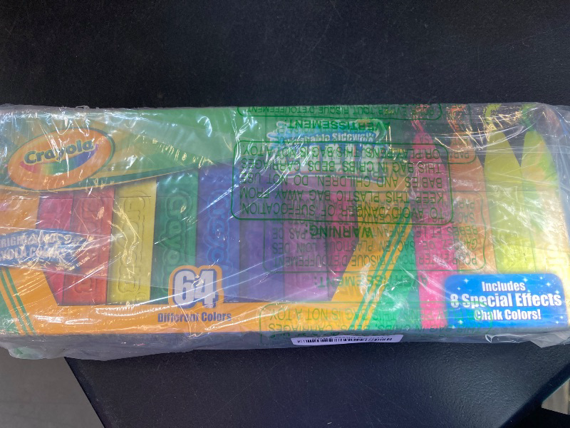 Photo 1 of Crayola Ultimate Washable Chalk Collection (64ct), Bulk Sidewalk Chalk, Outdoor Chalk for Kids, Anti-Roll Sticks, School Supplies