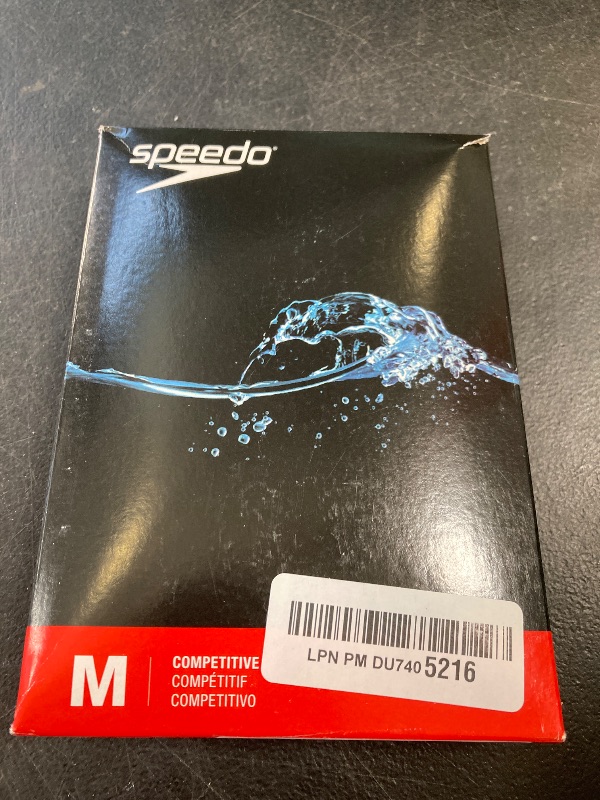 Photo 1 of Speedo Men's Swimsuit Square Leg Poly Mesh Training Suit Speedo Black, 32