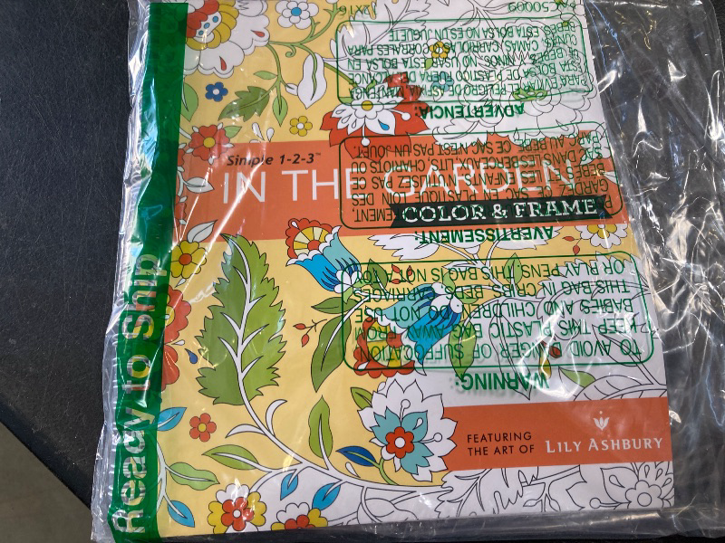 Photo 1 of Color & Frame - In the Garden (Adult Coloring Book)