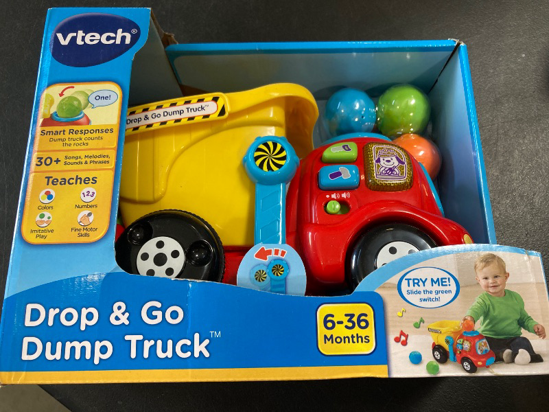 Photo 1 of VTech Drop and Go Dump Truck, Yellow