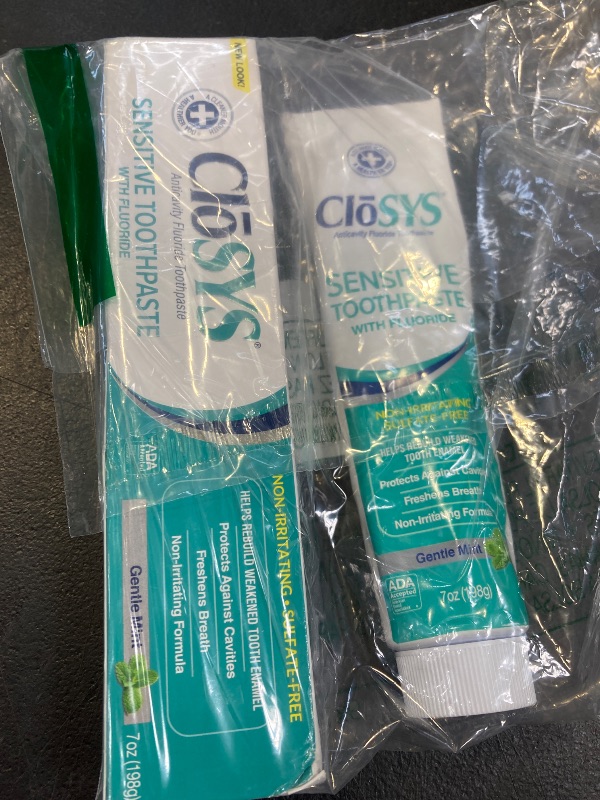 Photo 1 of CloSYS Fluoride Toothpaste, 7 Ounce (2 Pack), Gentle Mint, Whitening, Enamel Protection, Sulfate Free, 7 Ounce (Pack of 2)
