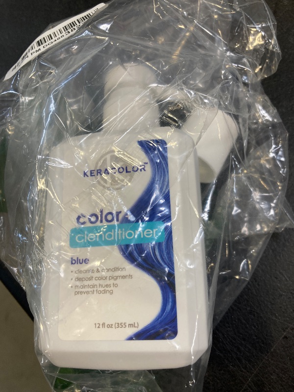 Photo 1 of Keracolor Clenditioner BLUE Hair Dye - Semi Permanent Hair Color Depositing Conditioner, Cruelty-free, 12 Fl. Oz.