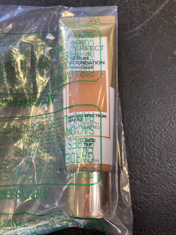 Photo 1 of L'Oreal Paris Age Perfect Radiant Serum Foundation with SPF 50, Classic Tan, 1 Ounce