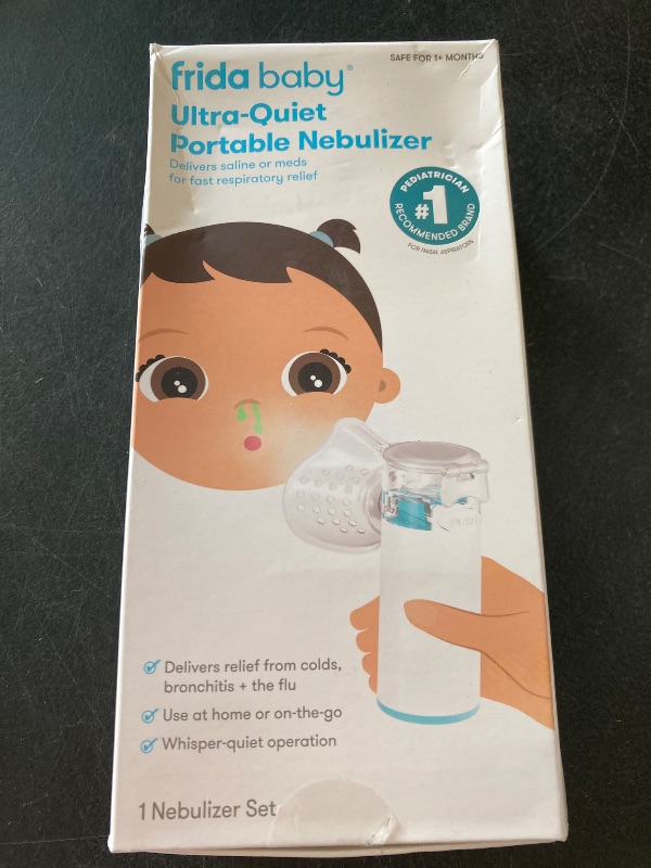 Photo 1 of Frida Baby Nebulizer for Babies, Portable Nebulizer for Kids, Babies & Infants, Ultra-Quiet Handheld Nebulizer with Mask + Diffuser, Congestion + Flu Relief