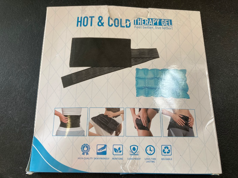 Photo 1 of 2 Ice Packs for Injuries Reusable, Cold and Hot Packs for Injuries, Joint Pain, Muscle Soreness, and Body Inflammation, Adjustable Ice Packs Wraps for Knees, Back, Shoulders, Arms, and Legs