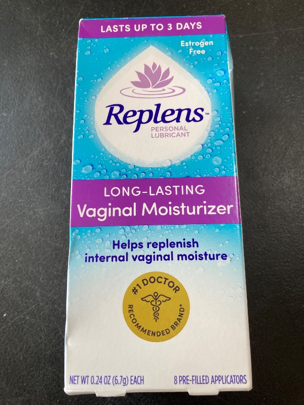 Photo 1 of Replens Long-Lasting Vaginal Moisturizer, 8ct with single-use applicator