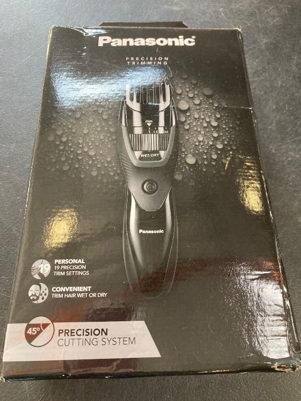 Photo 1 of Panasonic Cordless Men's Beard Trimmer With Precision Dial, Adjustable 19 Length Setting, Rechargeable Battery, Washable - ER-GB42-K (Black)