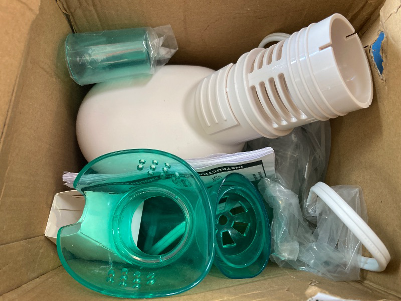 Photo 1 of Veridian Healthcare Steam Inhaler Respiratory Vapor Therapy, Green, 1 Count (Pack of 1)