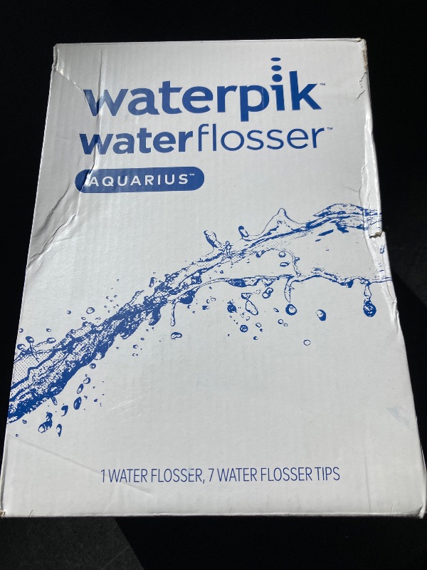 Photo 1 of Waterpik Aquarius Water Flosser For Teeth Cleaning, Gums, Braces, Dental Care, Electric Power With 10 Settings, 7 Tips For Multiple Users And Needs, ADA Accepted, White WP-660, Packaging May Vary