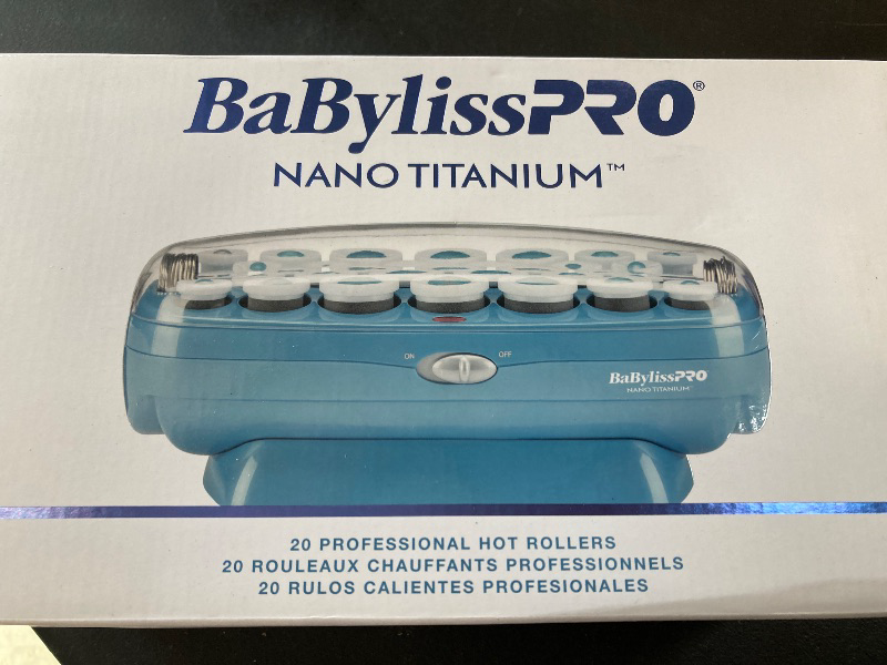 Photo 1 of BaBylissPRO Hot Rollers For All Hair Lengths, Nano Titanium Hair Styling Tools & Appliances, 20 Count (Pack of 1) BABNTCHV21