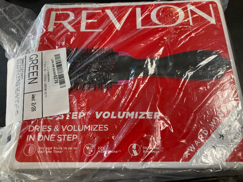 Photo 1 of REVLON One-Step Volumizer Hair Dryer and Styler, for Less Frizz, More Shine, and Reduced Heat Damage for Salon Style Round Brush for Blowout, Black (Amazon Exclusive)