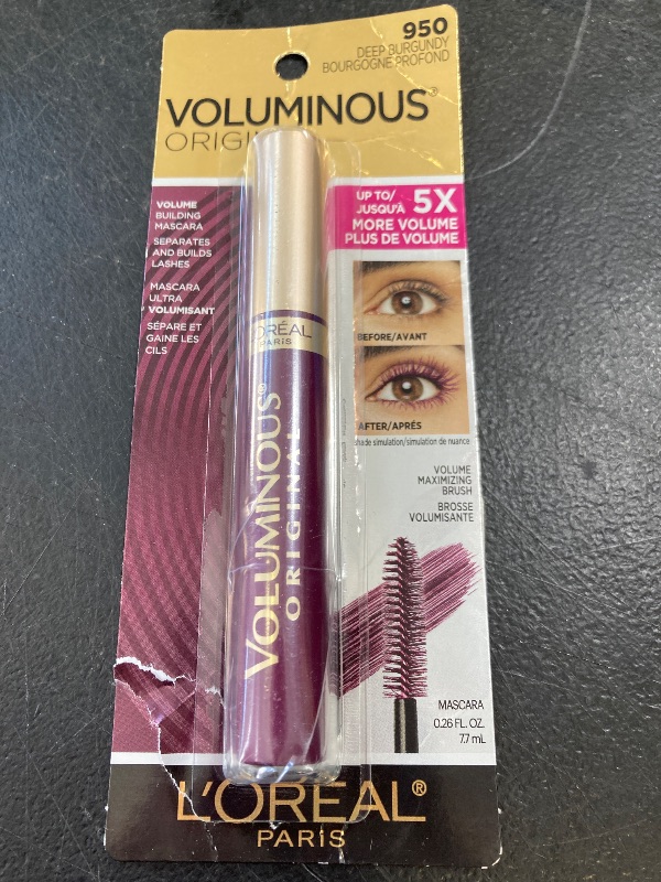 Photo 1 of L'Oreal Paris Makeup Voluminous Original Mascara, Deep Burgundy, 0.26 Fl Oz