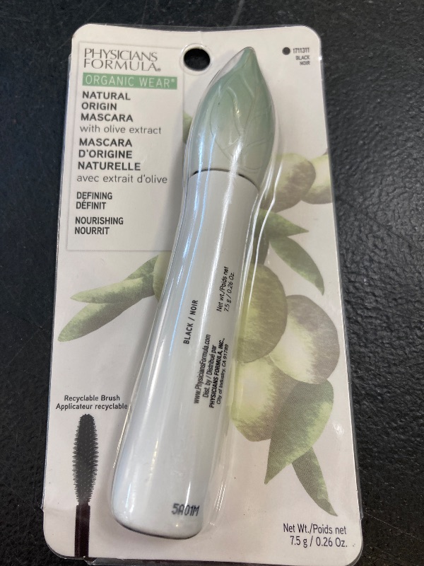 Photo 1 of Physicians Formula Organic Mascara Formula Organic Wear All Natural Origin Mascara, Organic Makeup, Black, Dermatologist Test