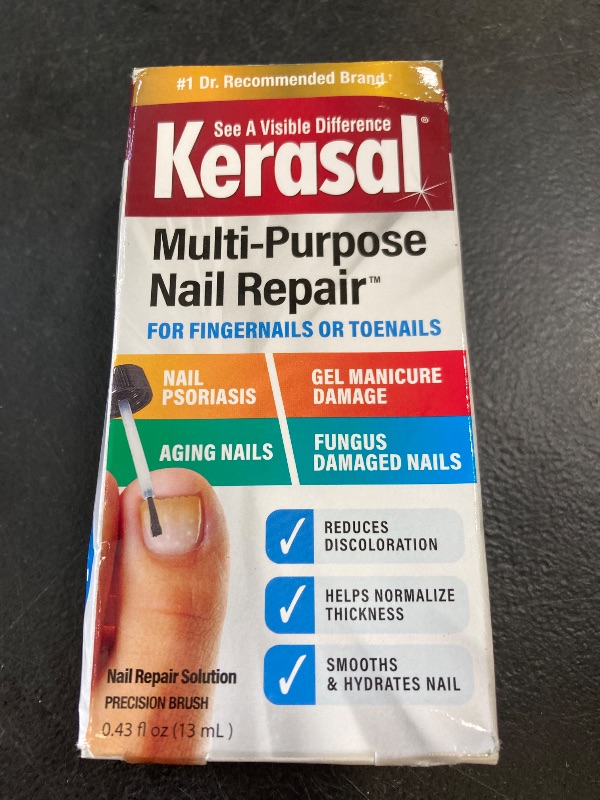 Photo 1 of Kerasal Multi-Purpose Nail Repair, Nail Solution for Discolored and Damaged Nails, 0.43 fl oz