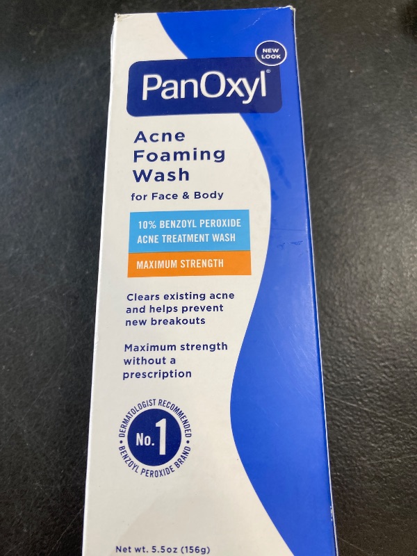 Photo 1 of PanOxyl Acne Foaming Wash Benzoyl Peroxide 10% Maximum Strength Antimicrobial, 5.5 Oz
