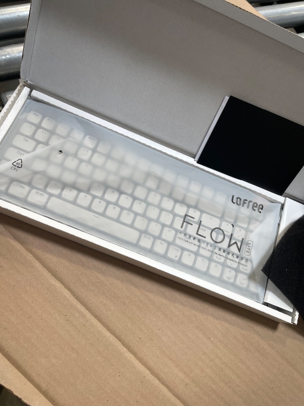Photo 1 of Flow Lite 100 Keys Low Profile Mechanical Keyboard, Swappable Rechargeable Wireless Keyboard with 2.4G Receiver, Bluetooth and Wired Connection for Windows, Mac/Spector Linear Switches (Marble)