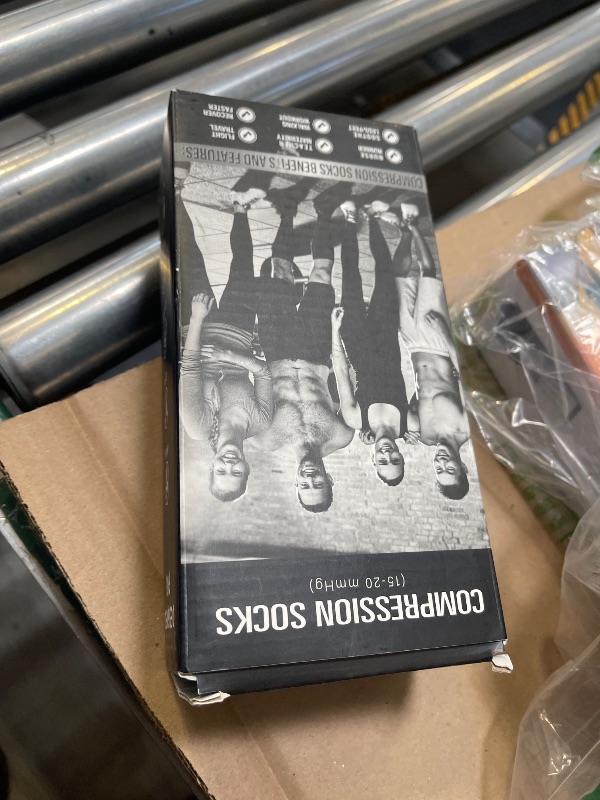 Photo 1 of CHARMKING Compression Socks (3 Pairs) - 15-20 mmHg, Athletic Support for Running, Cycling, Travel - Boost Circulation and Performance